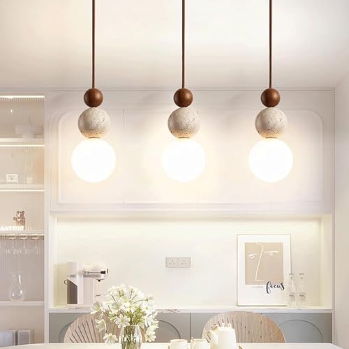 Modern Indoor Pendant Light Brown Spherical Glass Fixture for Kitchen & Bedroom - Frosted White Glass