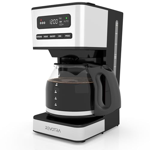 12-Cup Programmable Drip Coffee Maker with Hot & Iced Coffee, Brew Strength Control