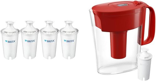 Brita Water Pitcher Bundle - Enjoy Cleaner, Great-Tasting Water with Advanced Filtration System