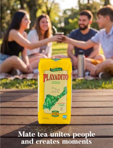 Playadito Yerba Mate Tea 3kg (6.6lbs) - Mild, Light, Suitable for Beginners + 1.1lb Pack of 3