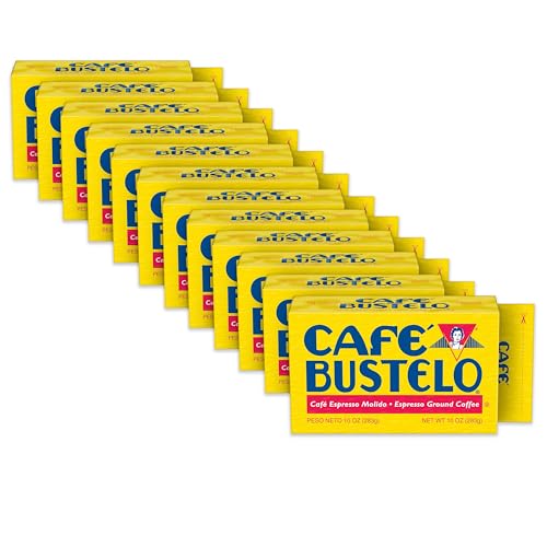 Espresso Dark Roast Coffee Grounds - 12 Bricks of 10 Oz with Variation: Pack of 12