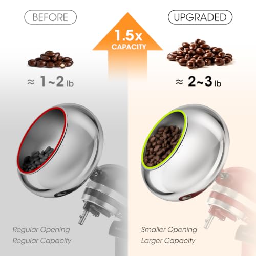 AIEVE Snack Coater for KitchenAid Tilt-Head Stand Mixer - Regular Size