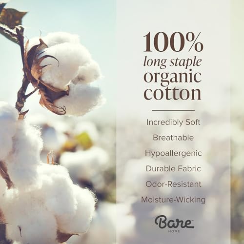 Organic Cotton Percale Duvet Cover Set King / White - No Comforter
