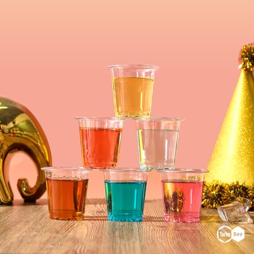 Disposable 2 oz Plastic Shot Glasses - 1200 Count, Clear, Mini Cups - Variation of 1200pack 2oz