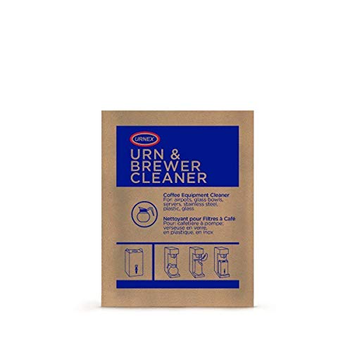 Urnex Coffee Equipment Cleaner Powder - 100 Pack for Urns, Airpots, Glass & Metal