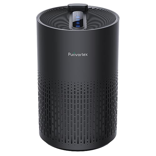 Purivortex Air Purifier for Home Black with Fragrance Sponge - 880 sq ft