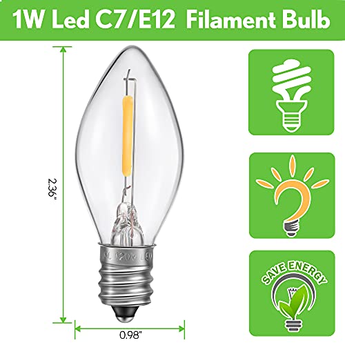 2 Pieces Accessory Cord with One LED Light Bulb Lamp Kit, 6Ft Christmas Village Lights Cord with On/Off Switch and Spare Fuse, Blow Mold Light for Christmas Houses Village, Holiday Craft Decorations