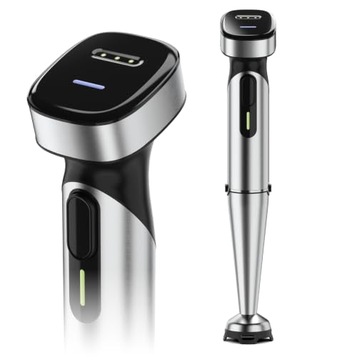 Turelar Cordless Hand Blender with Rechargeable Battery - Black