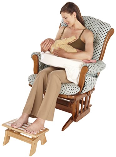 My Brest Friend Adjustable Wooden Nursing Foot Stool with Non-Slip Grip - Ergonomic Support for Breastfeeding
