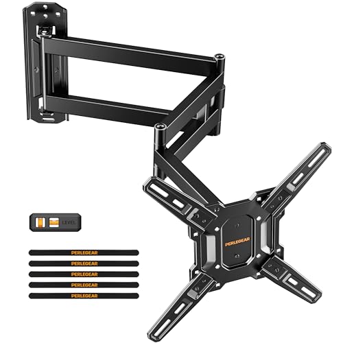 Perlegear Long Arm TV Wall Mount for 32-65 Inch Screens, 37.4" Extension
