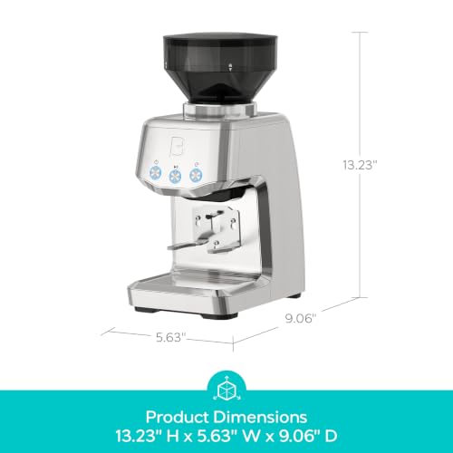 Conical Burr Coffee Grinder with 35 Grind Settings - Compact Home Use