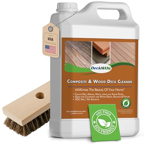 DeckMax Premium Deck Cleaner Kit - Eco-Friendly Mold & Stain Remover for Wood & Composite Decks
