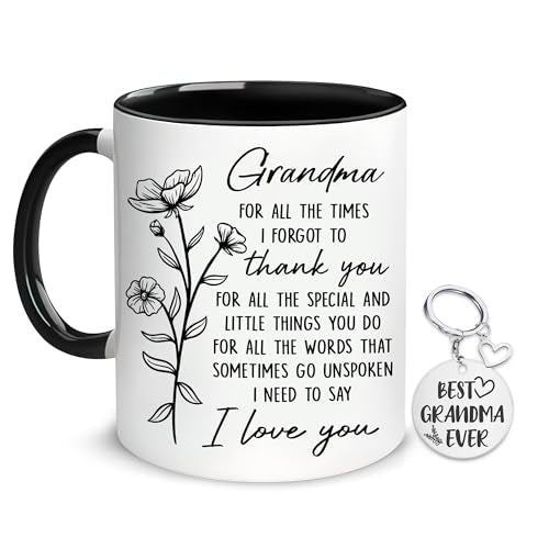 Hyturtle Grandma Coffee Mug 11 Oz - Mothers Day Gift for Grandma from Grandkids