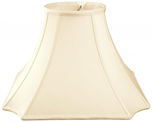 Royal Designs Square Inverted Cut Corner Basic Lamp Shade, Eggshell, 5 x 10 x 8