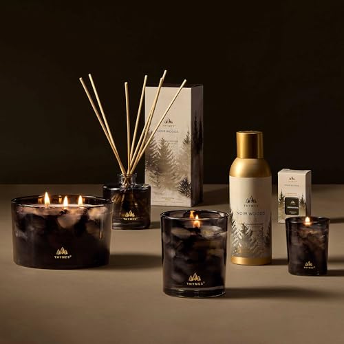 Large 3-Wick Noir Woods Scented Candle – 18 oz Fall Home Fragrance Gift