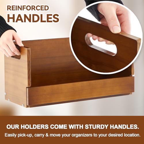 CroBlissful Brown 4-Pack Wooden DVD Storage Shelves Holds 104 DVDs
