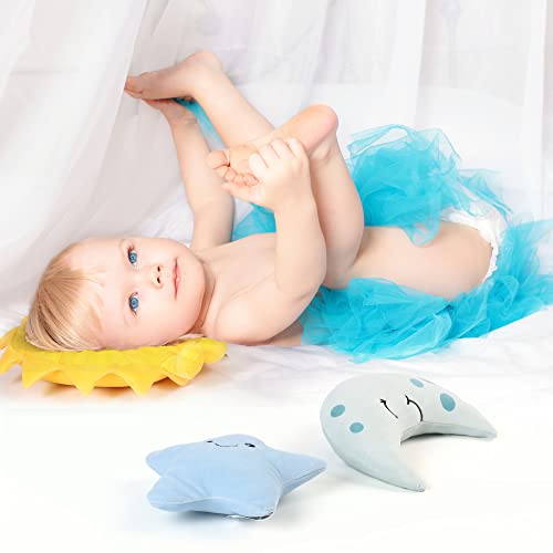 BenBen Sun Plush Toy 12 inch, Set of 3, 7 inch Stuffed Star and Moon, Cute Plushies Gift, Kids Bedroom Decorative Toy, Easter Basket Stuffers, Fun Plush Pillow for Home D?cor