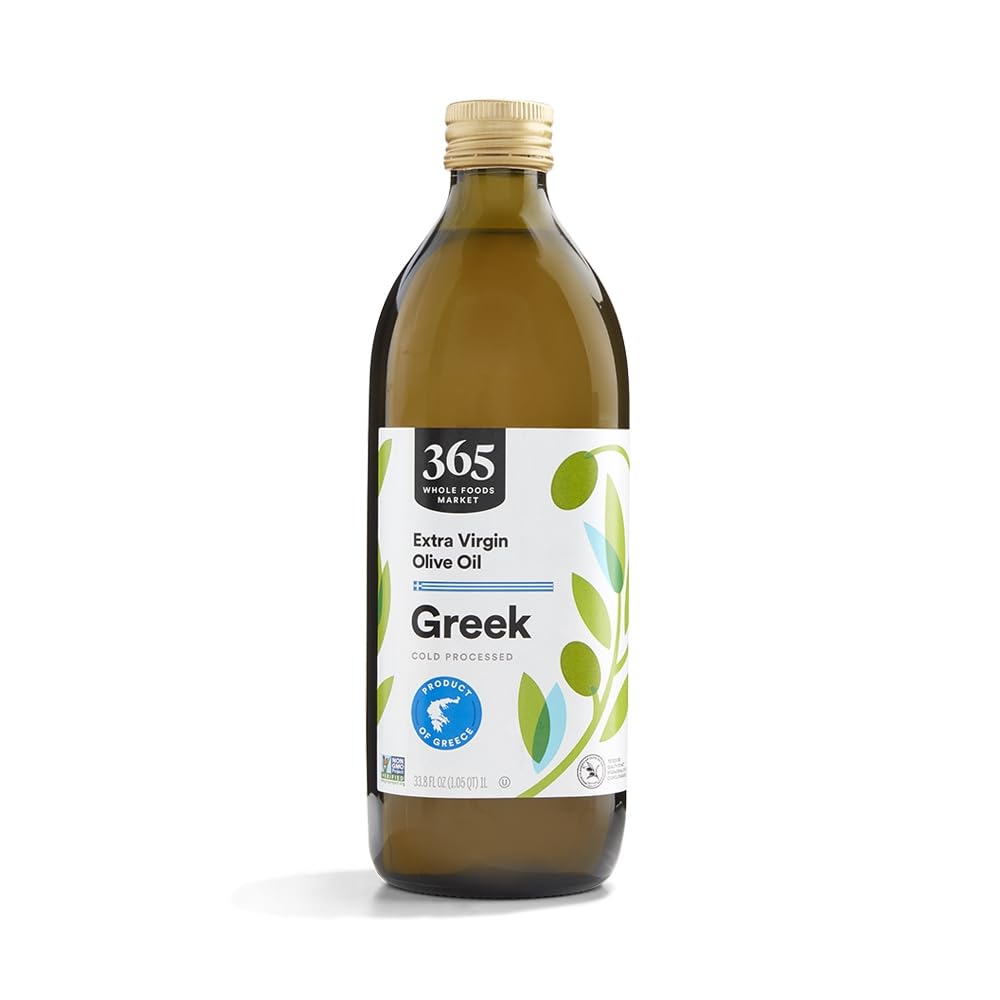 365 by Whole Foods Market - Greek Extra Virgin Olive Oil | 33.8 Fl Oz for Rich Flavor and Quality