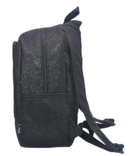 NGIL Glitter-Black Canvas School Backpack - Lightweight & Durable for Kids & Teens