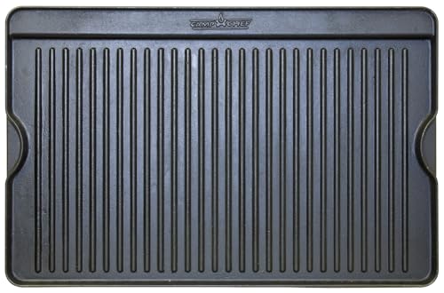 Camp Chef 16 x 24-Inch Cast Iron Reversible Griddle - Non-Stick Flat & Ribbed Sides