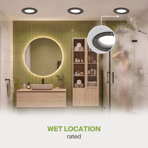 Bronze 12-Pack 6 Inch Retrofit LED Recessed Lights with 5CCT & Dimming