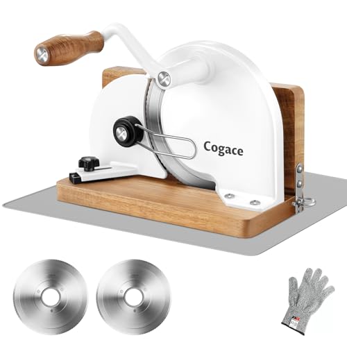 Foldable Manual Bread Slicer, 2 German RSG Blades for Homemade