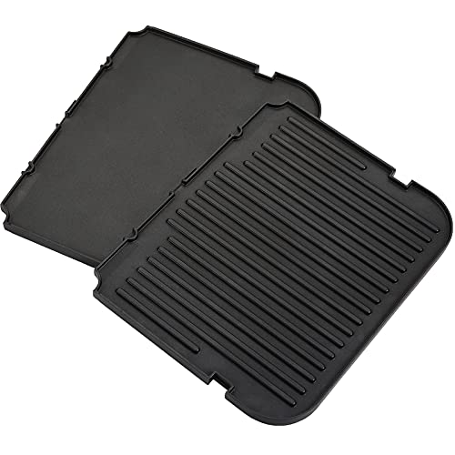 Large Reversible Grill & Panini Press Replacement Plates for Cuisinart Griddler