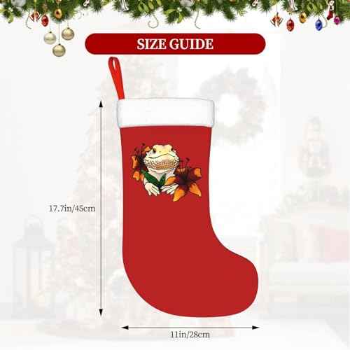 Bearded Dragon Christmas Stockings Xmas Stocking Christmas Hanging Bags Xmas Tree Decorations