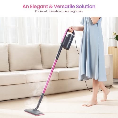 Handheld Steam Mop Cleaner for Floors & Surfaces - Detachable, Fast Heat-Up