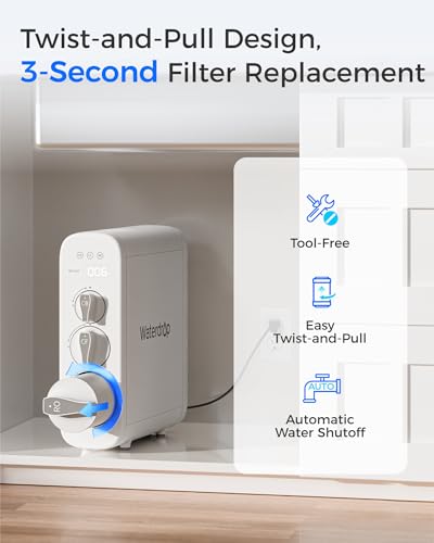 Waterdrop G3-N2RO Replacement Filter for G3-W 400 GPD RO System - Long-Lasting Purification
