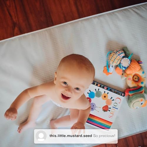Dual Sided Baby and Toddler Crib Mattress - Waterproof, GREENGUARD Gold Certified - Plant-Based Soy Foam Core - Grey - Variation of Mattress