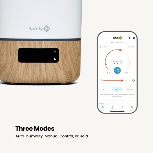 Connected Baby Humidifier with Tank, Nightlight & App Control - 1 Gallon