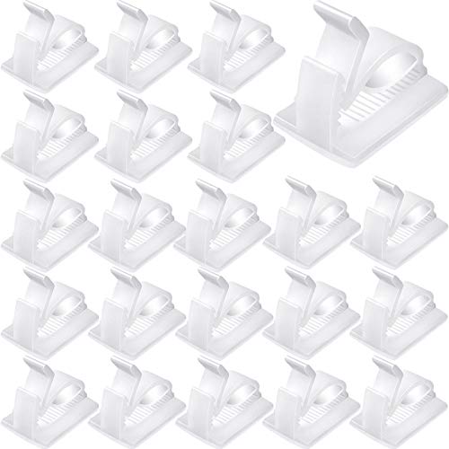 Maitys 120 Pcs Outdoor Cable Clips Adhesive Wire Holder Large White - Outdoor Waterproof