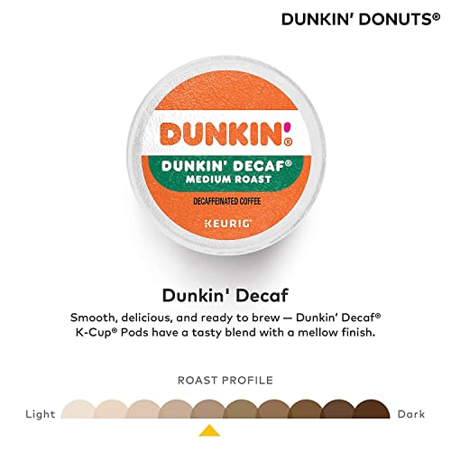 Dunkin' Decaf K-Cup Coffee Pods 44 Count | Medium Roast, Original Flavor