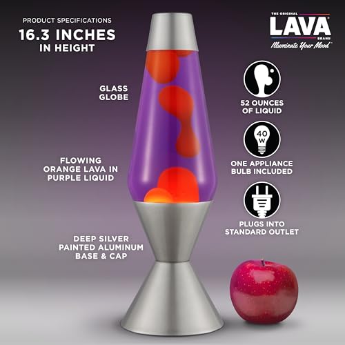 Large 52oz Vivid Twilight Lava Lamp - Classic Liquid Motion Night Light