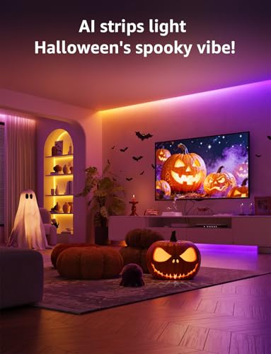 Lepro S1 AI Smart LED Strip Lights with IC 50FT 2.4G WiFi Bluetooth