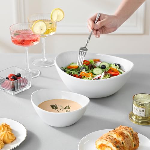 White 2-Tier Chip and Dip Serving Set with Metal Stand - Elegant Party Food Display