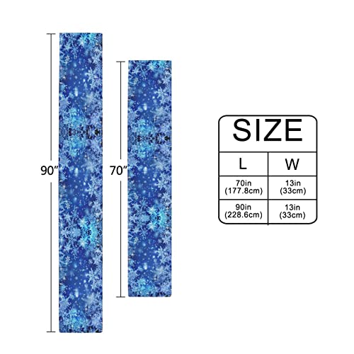 ALAZA Blue Snowflakes 13x70 Inch Table Runner | Christmas Holiday Decor