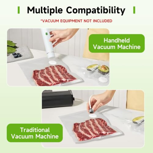 Reusable Food Vacuum Sealer Bags Set 40 pcs - 4 Sizes BPA-Free for Sous Vide & Meal Prep (Variation: 40/40 Bags – 4 Sizes)