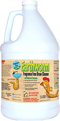 Natural Enzymatic Drain Cleaner - Fragrance-Free, Safe for Pets & Kids, 1 Gallon