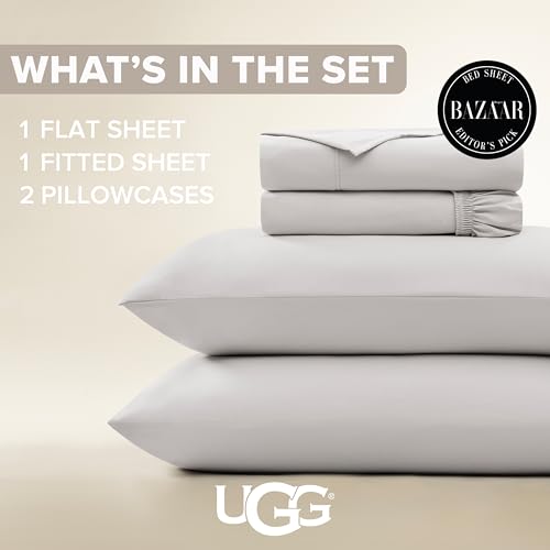 Luxury Cooling King Size Sheet Set - Grey, Deep Pocket, 4-Piece