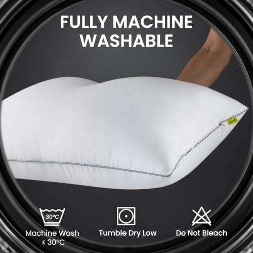 FP FLEXPEDIC White King Size Adjustable Loft Hotel Pillow Set of 2