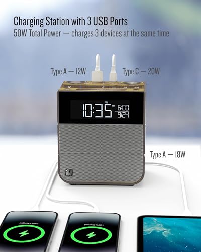 Soundfreaq Sound Rise II, SFQ-16: Bedside Alarm Clock Radio &