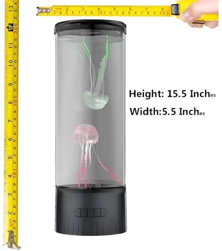 Large Jellyfish Lamp Night Light with Bluetooth Speaker and White Noise for Kids & Home