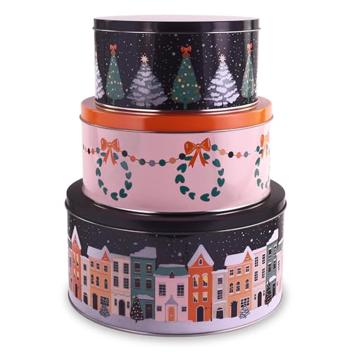 Steel Mill & Co. Twas the Night Before Christmas Cookie Tin Set of 3