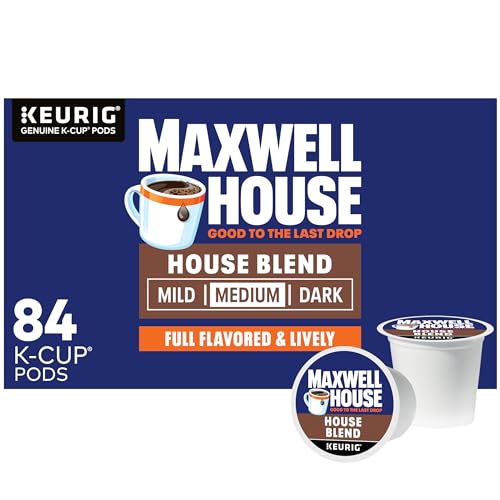 Maxwell House House Blend Medium Roast K-Cup Coffee Pods - 84 Count Pack