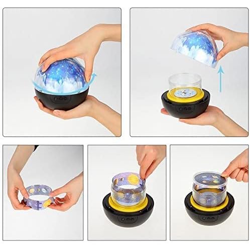 TOURACE Solar System Projector, Star Night Light for Kids, Planet Toys, Space Light, Universe Project?r, Space Lamp, Teen boy Girl Bedroom, Planets Toy, Planetarium Projector, Boys Gift, Christmas.