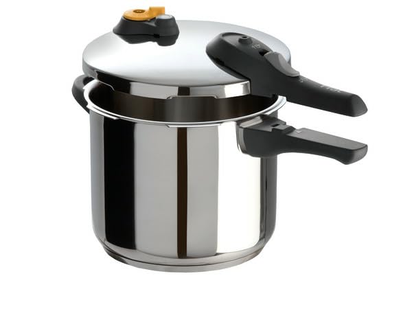 T-Fal Secure Stainless Steel Stovetop Pressure Cooker, 6.3 qt,