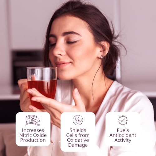 Cranberry Hibiscus Herbal Tea with Resveratrol - Blood Flow Support, 30 Tea Bags (Variation of THIS listing)