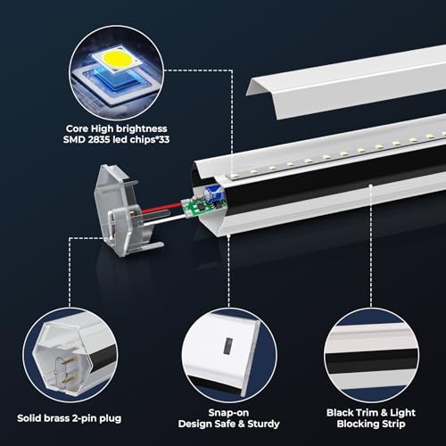 Gardencoin Hexagon LED Garage Light 5 Pack 168W 18000LM 6500K Professional Workshop Lighting